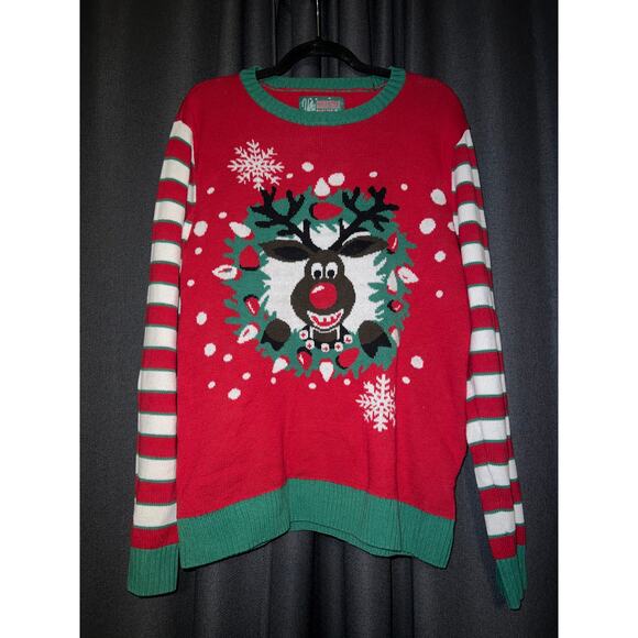 Ugly Christmas Sweater Xmas Size Large - Picture 1 of 3